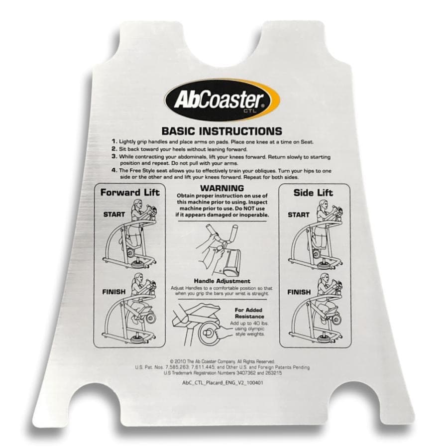 Instruction Decal for CTL